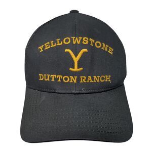 Yellowstone Dutton Ranch Snapback Mesh Back Trucker Hat Black One Size